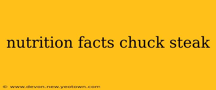 nutrition facts chuck steak