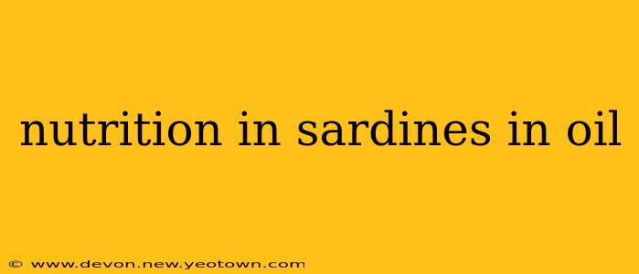 nutrition in sardines in oil