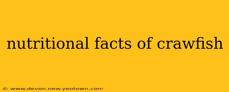 nutritional facts of crawfish