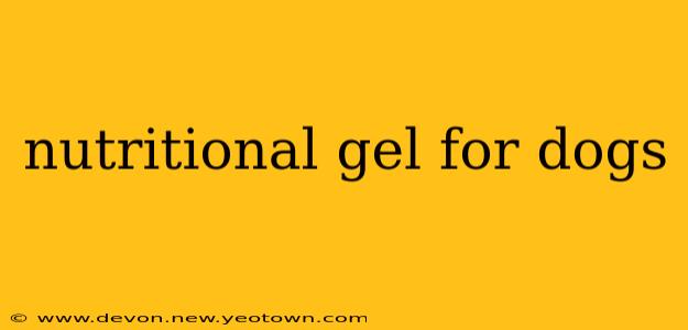 nutritional gel for dogs
