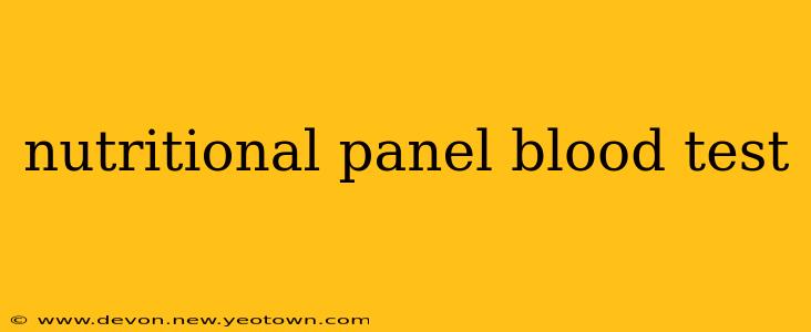 nutritional panel blood test