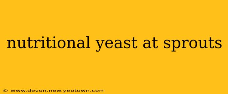 nutritional yeast at sprouts