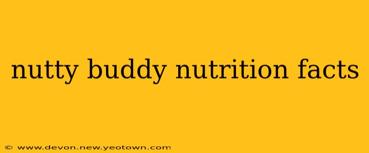 nutty buddy nutrition facts