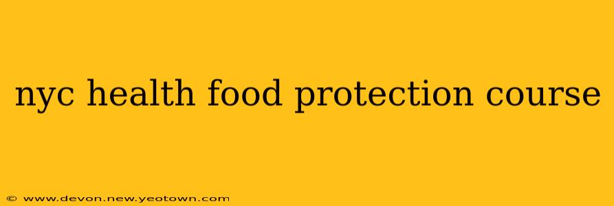 nyc health food protection course