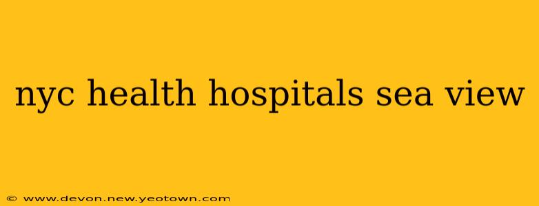 nyc health hospitals sea view