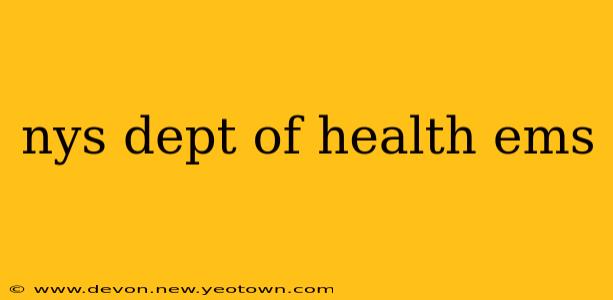 nys dept of health ems