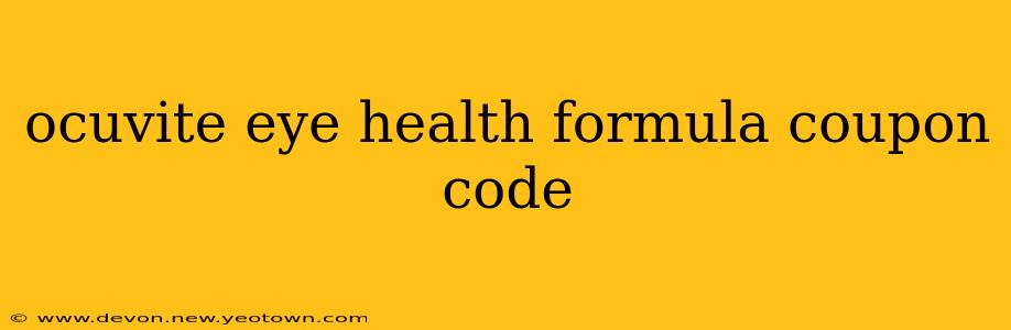 ocuvite eye health formula coupon code