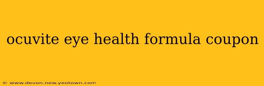 ocuvite eye health formula coupon