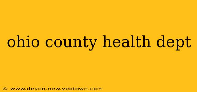 ohio county health dept