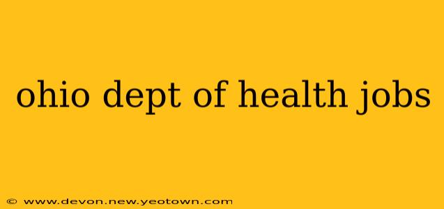 ohio dept of health jobs