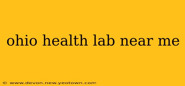 ohio health lab near me