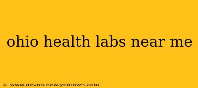 ohio health labs near me