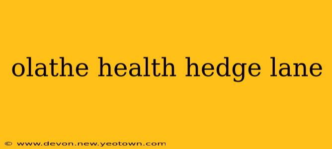olathe health hedge lane