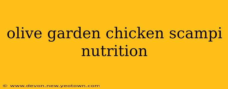 olive garden chicken scampi nutrition