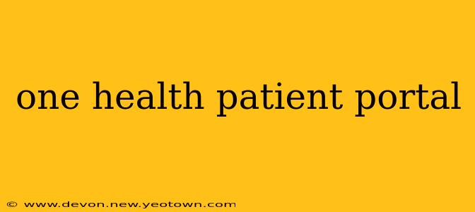 one health patient portal