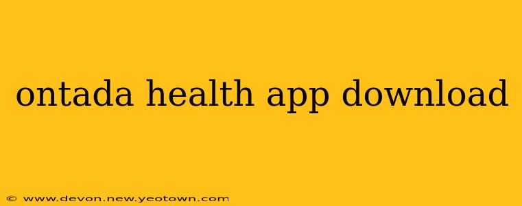 ontada health app download