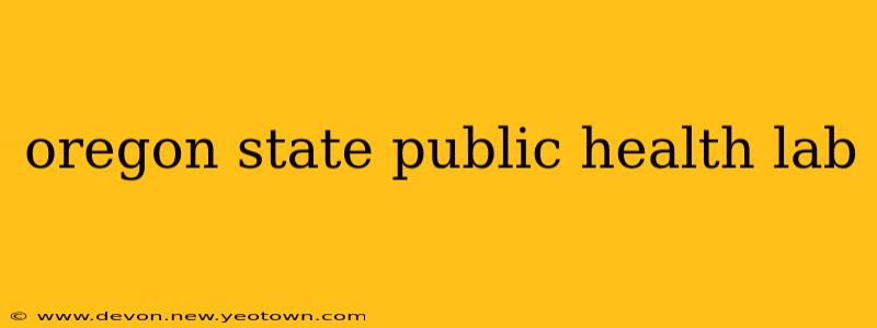oregon state public health lab