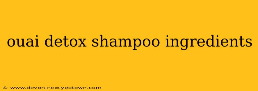 ouai detox shampoo ingredients