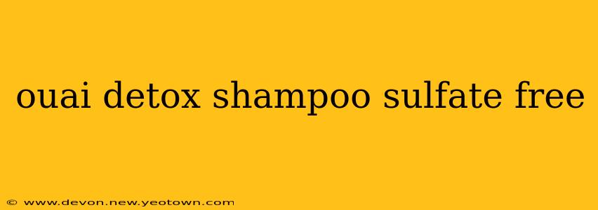 ouai detox shampoo sulfate free