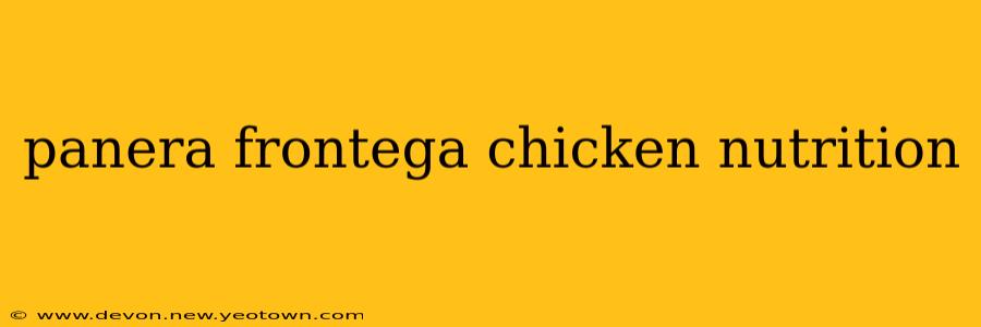 panera frontega chicken nutrition