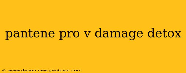 pantene pro v damage detox