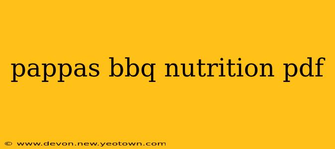 pappas bbq nutrition pdf