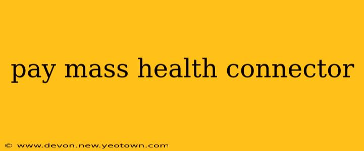 pay mass health connector