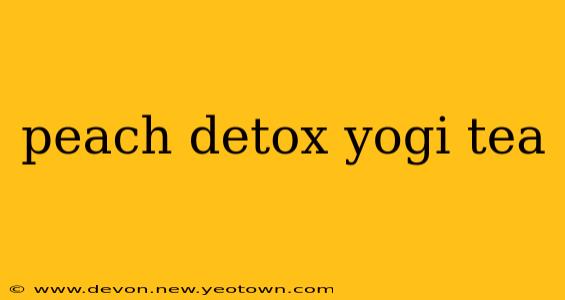 peach detox yogi tea