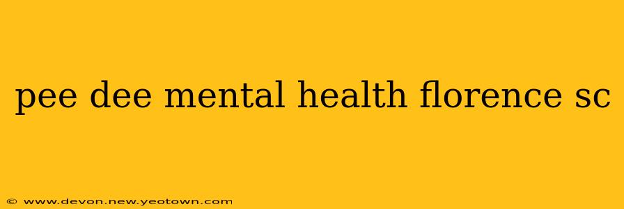 pee dee mental health florence sc