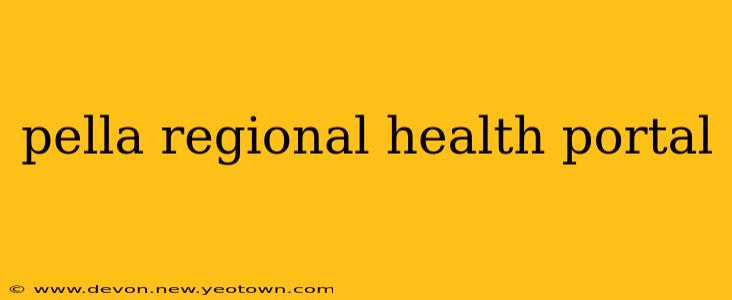 pella regional health portal