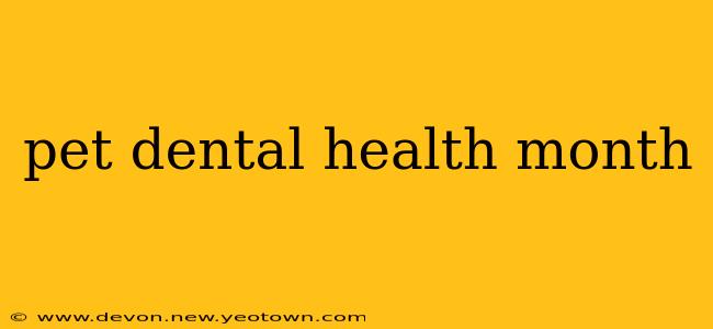 pet dental health month