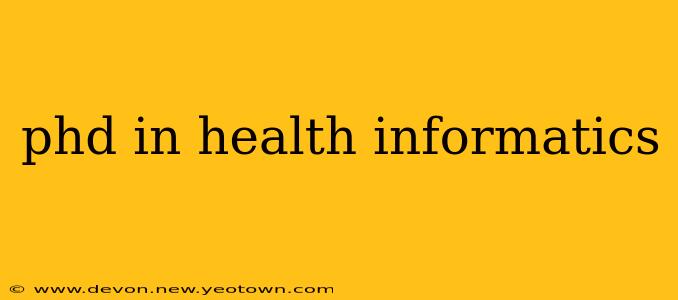phd in health informatics