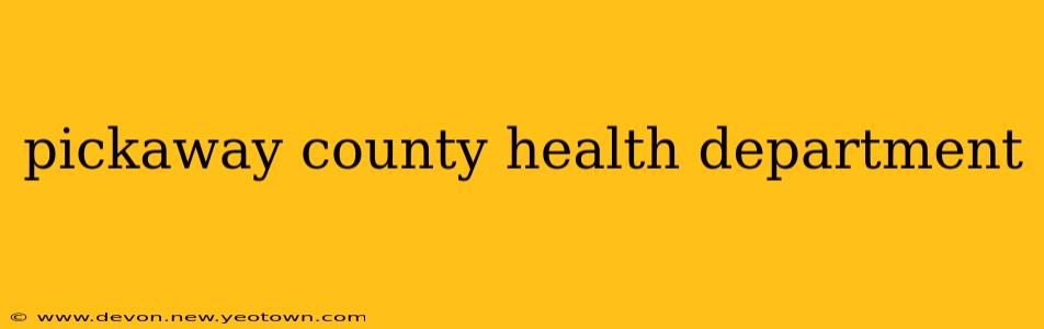 pickaway county health department