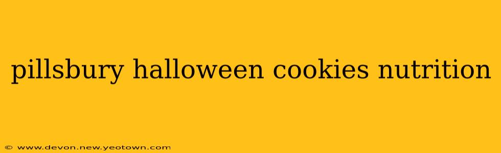 pillsbury halloween cookies nutrition