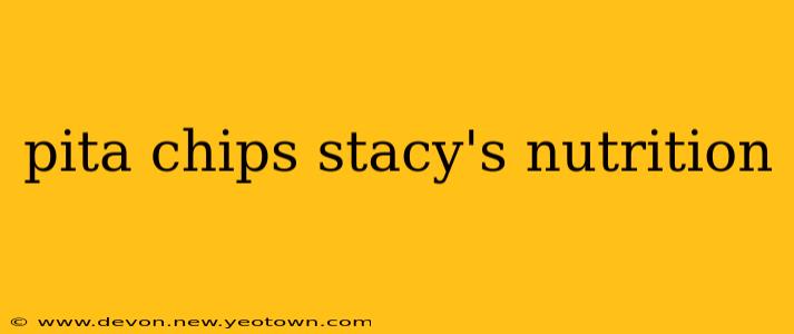 pita chips stacy's nutrition