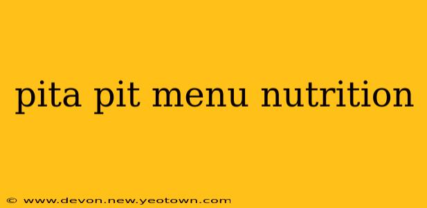 pita pit menu nutrition
