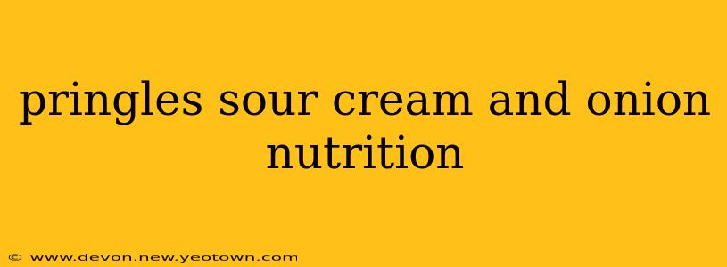 pringles sour cream and onion nutrition