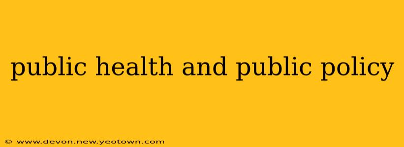 public health and public policy