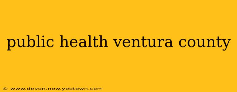 public health ventura county