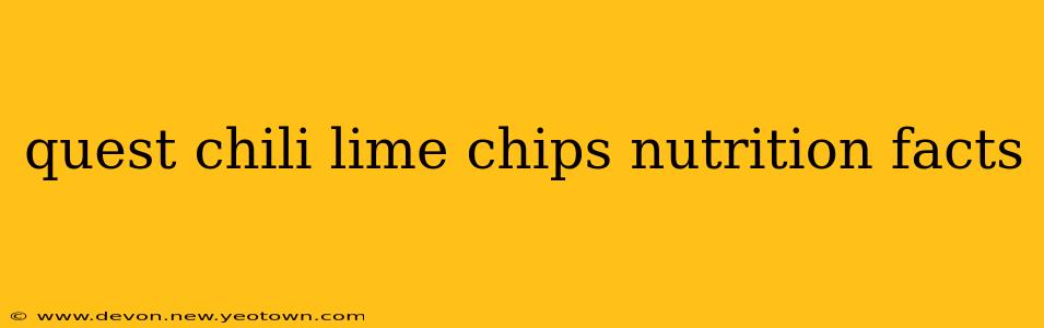 quest chili lime chips nutrition facts