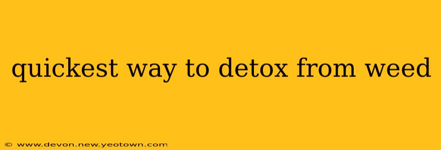 quickest way to detox from weed