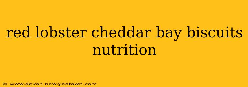 red lobster cheddar bay biscuits nutrition