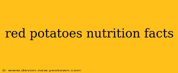 red potatoes nutrition facts