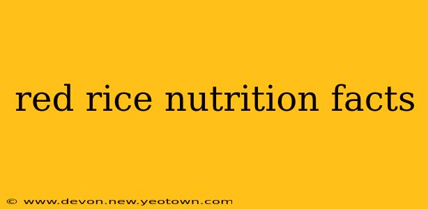 red rice nutrition facts