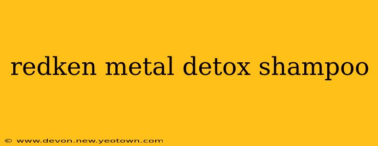 redken metal detox shampoo