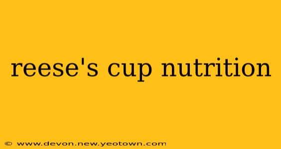 reese's cup nutrition