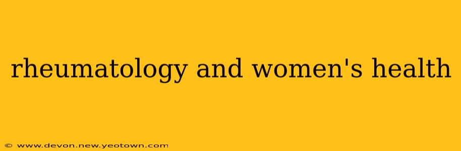 rheumatology and women's health
