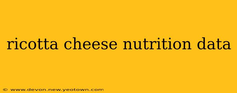 ricotta cheese nutrition data
