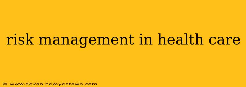 risk management in health care
