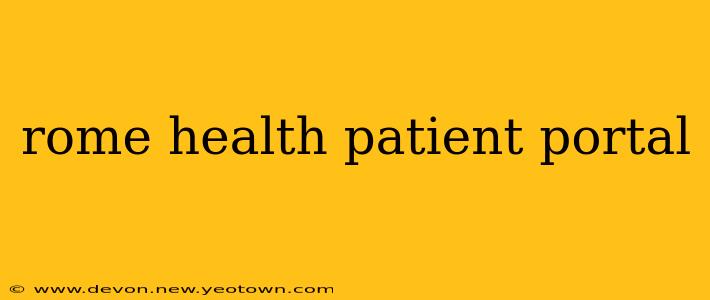 rome health patient portal